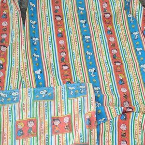 United Syndicates Vtg 1960's Peanuts Snoopy & Friends 2 TWIN fitted sheets/pcase